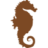Seahorse brown logo